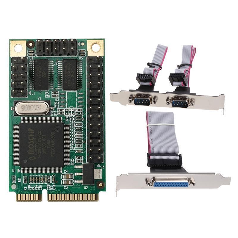 PCI Express PCIE to RS232 Serial Adapter Mini PCI-E to DB9 DB25 1 to 3 Expansion