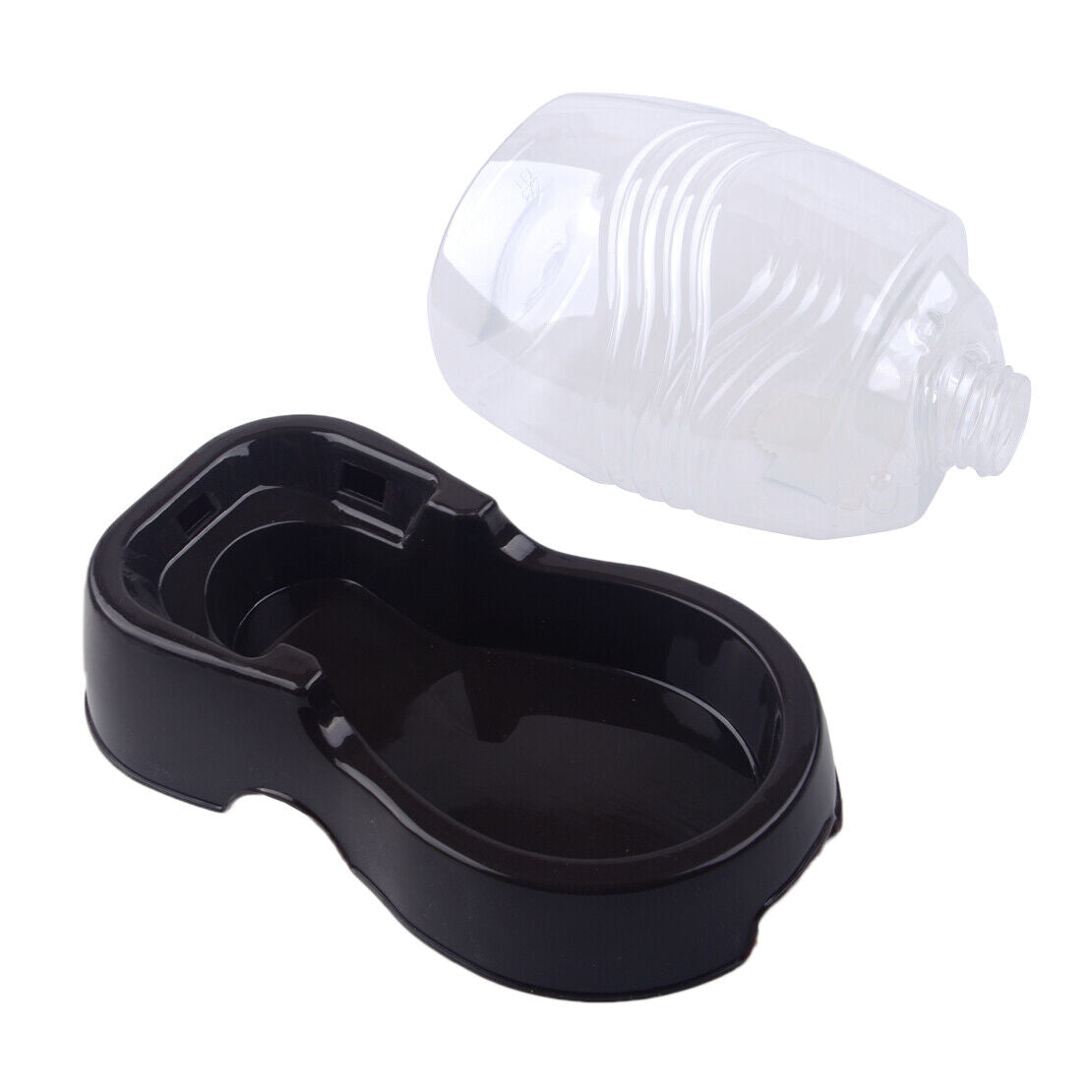 1x Automatic Pet Dog Cat Puppy Water Food Feeder Fountain Bowl Dish Dispenser Li