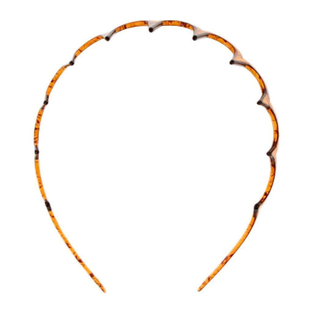 Fashion    Band Headband  Comb Hoop Non-slip Headdress Brown