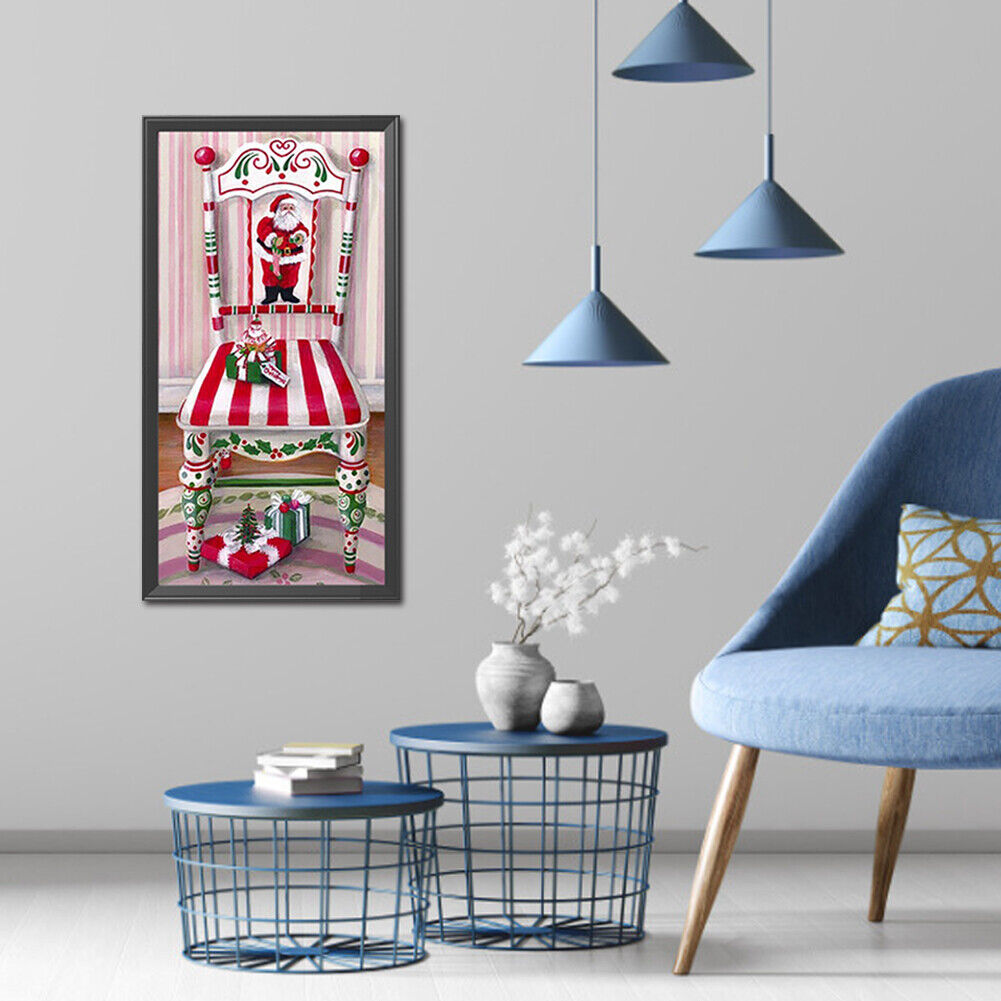 Diamond Painting Happy Christmas Chair Full Round Drill Rhinestone Kit