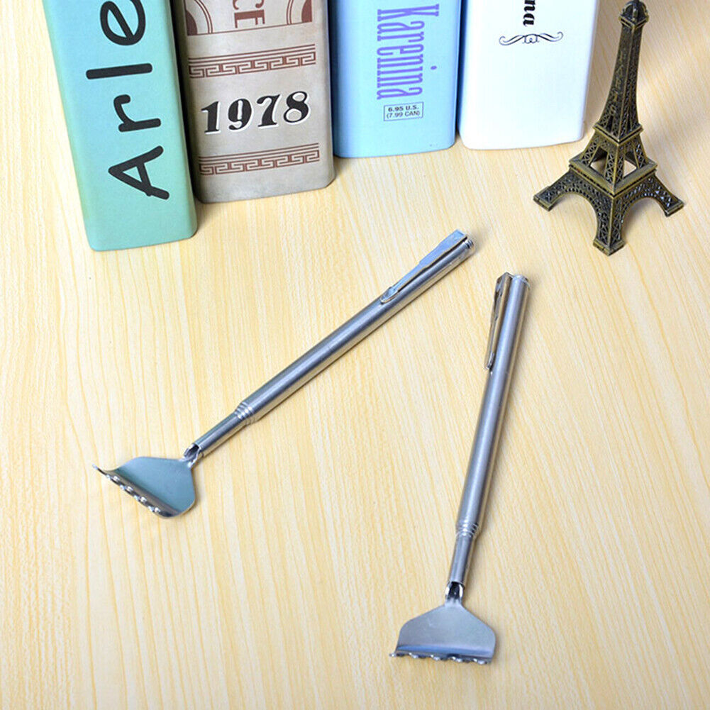 Back Scratcher Stainless Steel Retractable Body Massager Itching Tool Rake