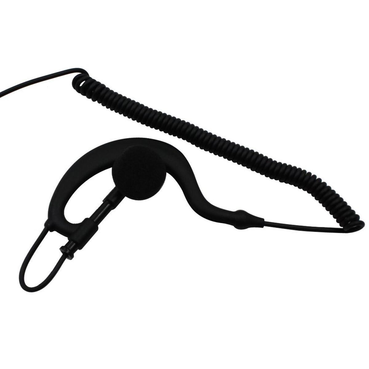 G Shape Walkie Talkie Earpiece, with Mic PTT Headphone Earphone Headset for
