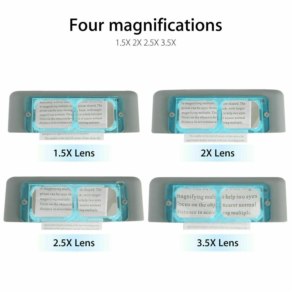Reading Lens Jewelry Repair Loupe Magnifying Glasses With 4 Lenses Magnifier