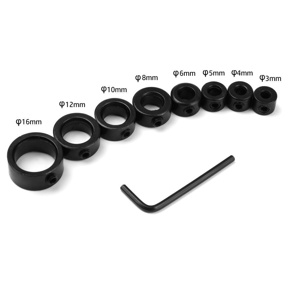 Kit Collars Locator Drill Bit Limited Ring Hex Wrench Depth Stop Positioner