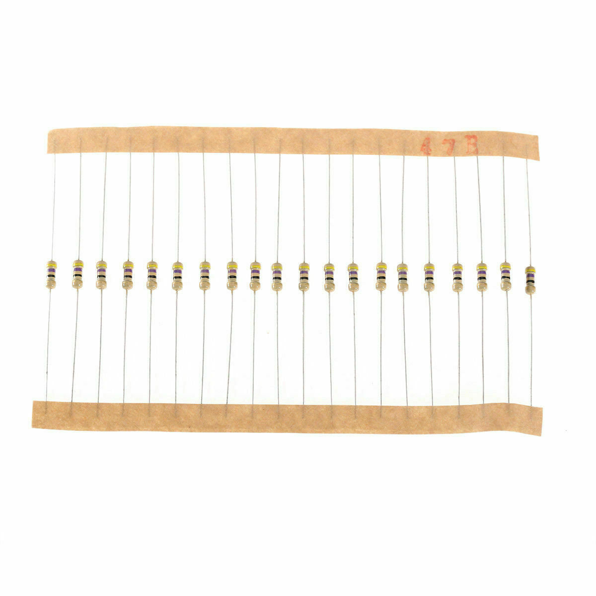 600pcs 30 Values 1/4Watt Carbon Film Resistor Assortment Kit 5% Precision 10-1M