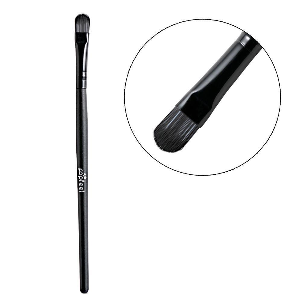 1pc Black Wooden Handle Cosmetic Brush Durable Makeup Brush Beauty Kit (Lip