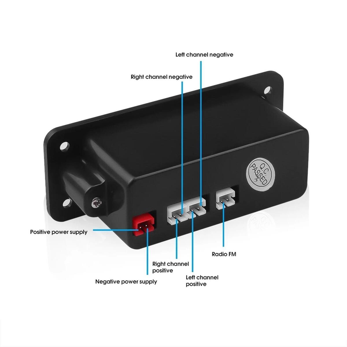 Portable BT 5.0 MP3 Player Decoding Board with Remote Control Player Durable