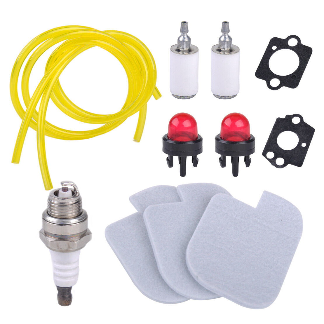 Air Filter Fuel Primer Bulb Gasket Spark Plug 530069247 fit for Poulan P3314 Li