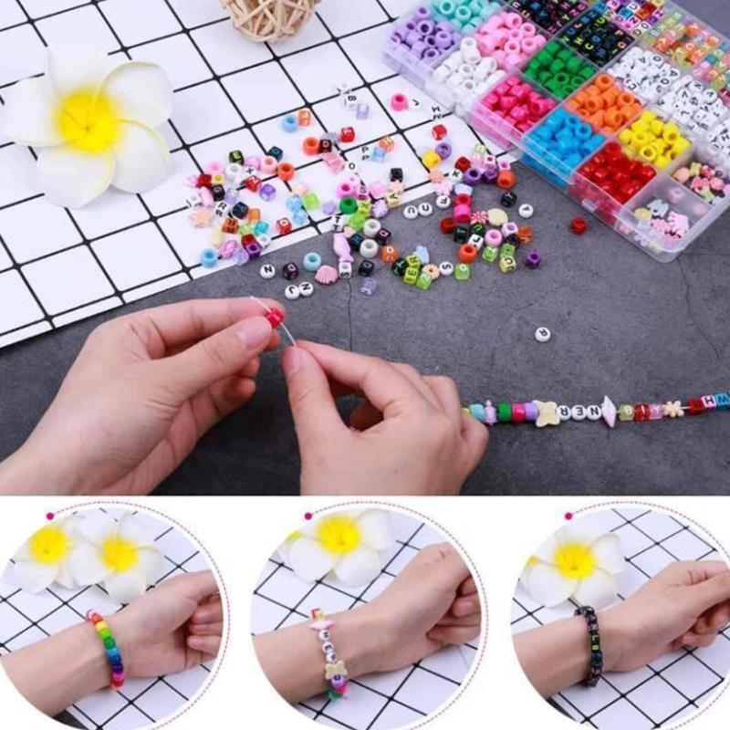 Bracelets Craft and Art Glass Alphabet Letter Bead for DIY Arts and Crafts Gift