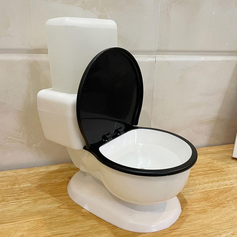 Cat Water Fountain Toilet Shape Gravity Fed Water Dispenser 650mL No Filter