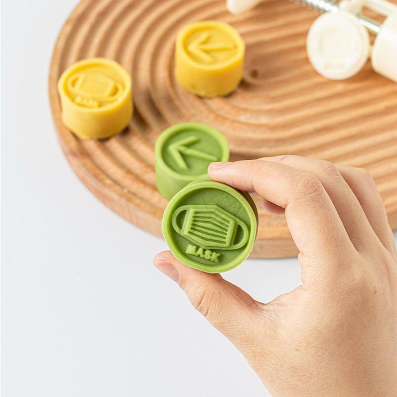 30g Mooncake Mold Festival DIY Hand Press Mooncake Cutters Pastry Decorating