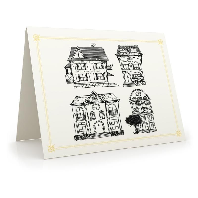 House Silicone Clear Seal Stamp DIY Scrapbooking Embossing Photo Album Decor