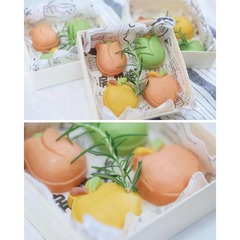 50g Cute Tulip Shape Plastic Mooncake Mold Mooncake Mold DIY Baking Accessories