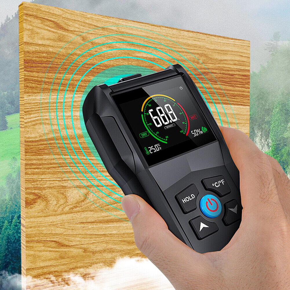 Timber Damp Detector Hygrometer Digital Display Wood Moisture Meter Tester