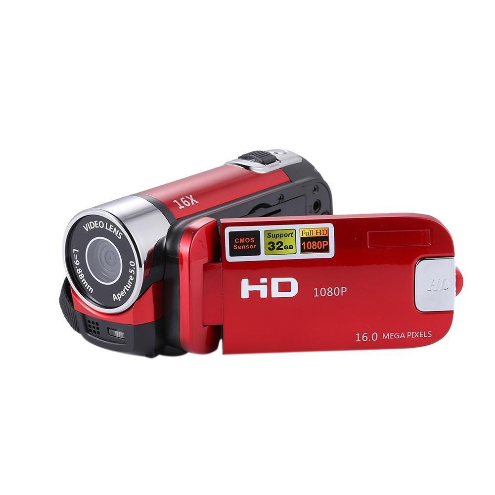 Digital Video Camera Full HD 1080P 32GB 16x Zoom Camcorder DV Camera(Red)