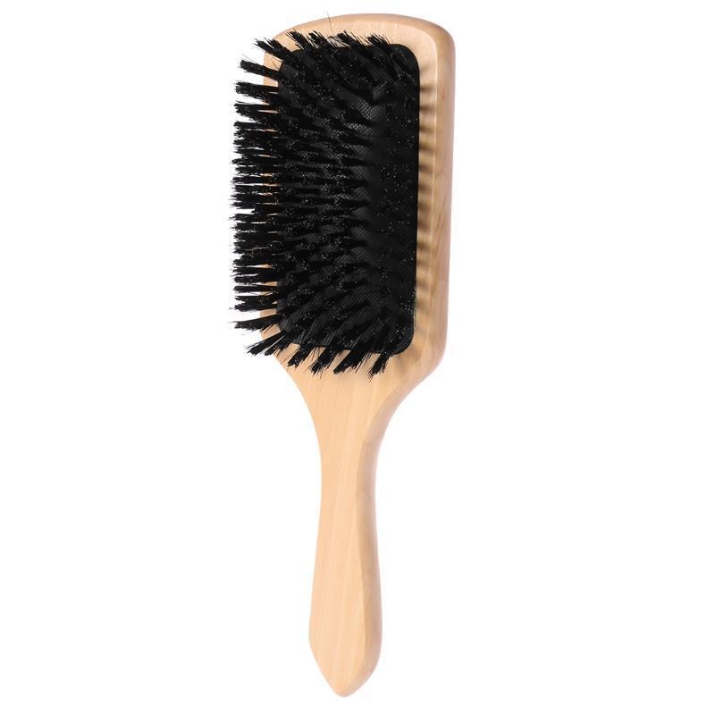 Wooden Handle Hair Vent Brush Bristle Brushes Care SPA Massager Comb Styling