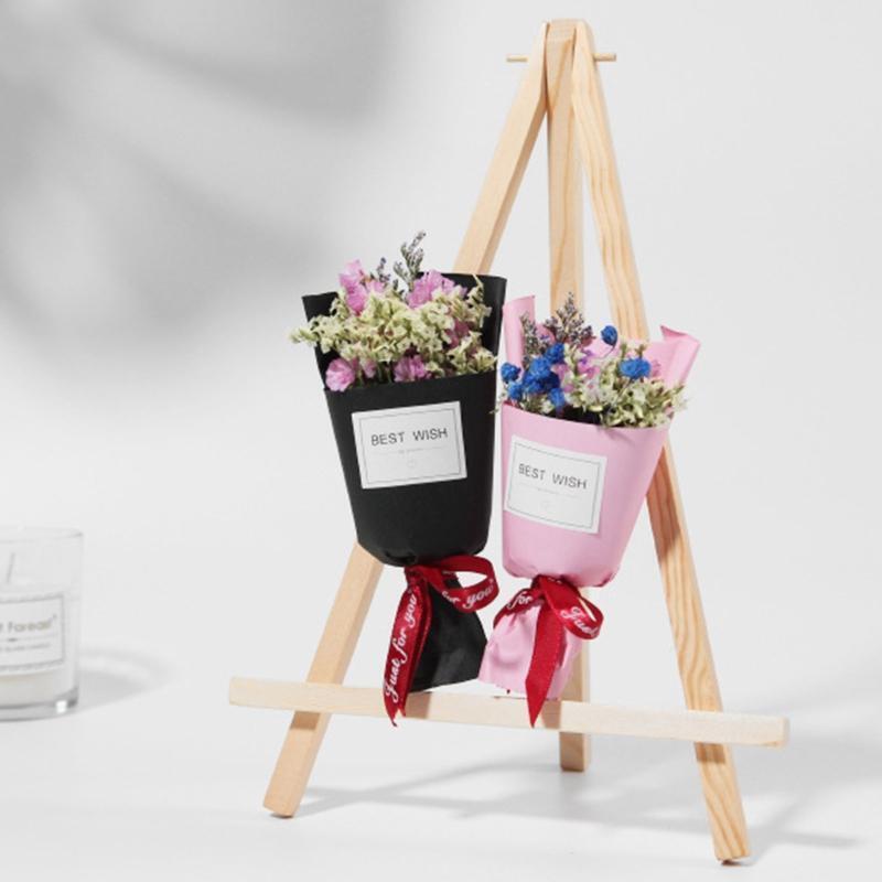 10Pcs A-frame Artist Easels Set Mini Desk Easels Wooden Display Stand Adjustable