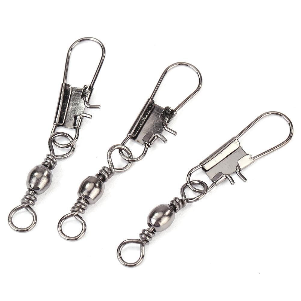 50pcs Fishing Connector Bowl Rotary Ring + B Pin Eight-character Ring (10)