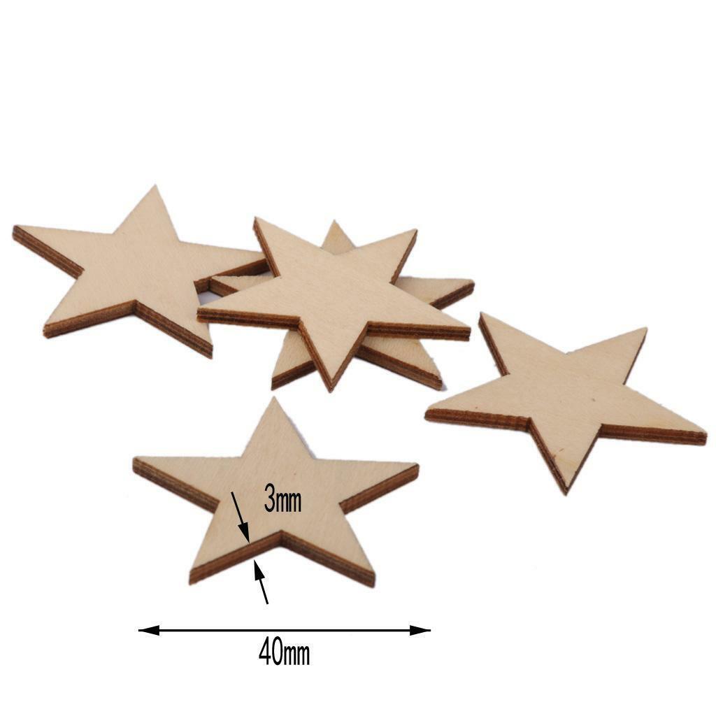75x Wooden   Thicken   Embellishments Wedding Charms