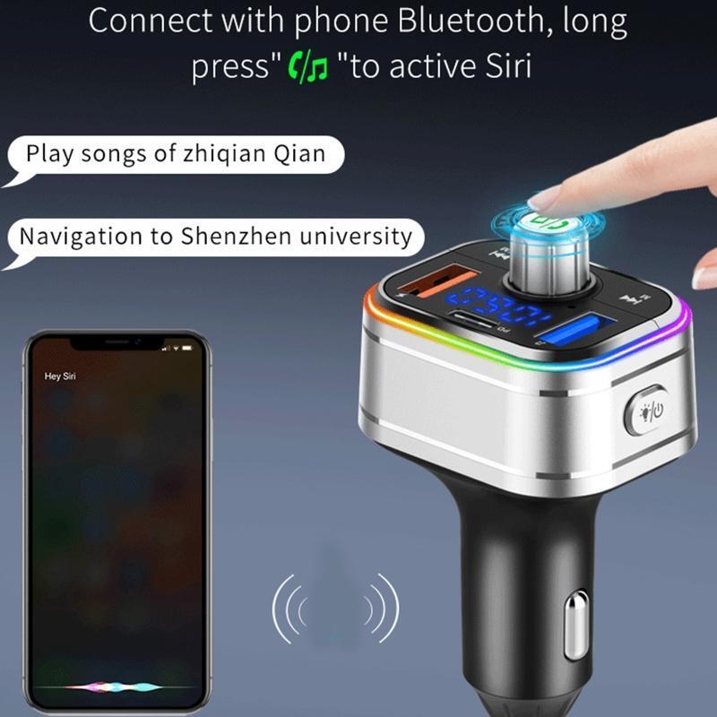 PD3.0 Car Phone Charger Mp3 Player Support App to Play Mobile Phones Music