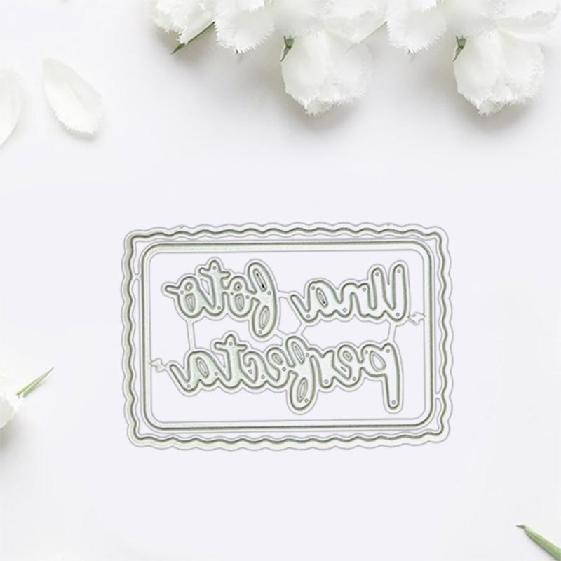 Carbon Steel Embossing Template Die Words Cutting Dies for Diy Scrapbooks