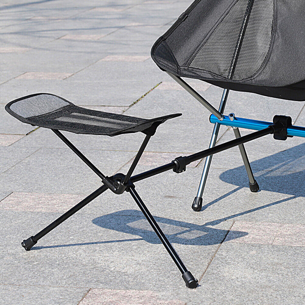 Outdoor Fishing Beach Footrest Portable Aluminum Leg Stool Folding Chair