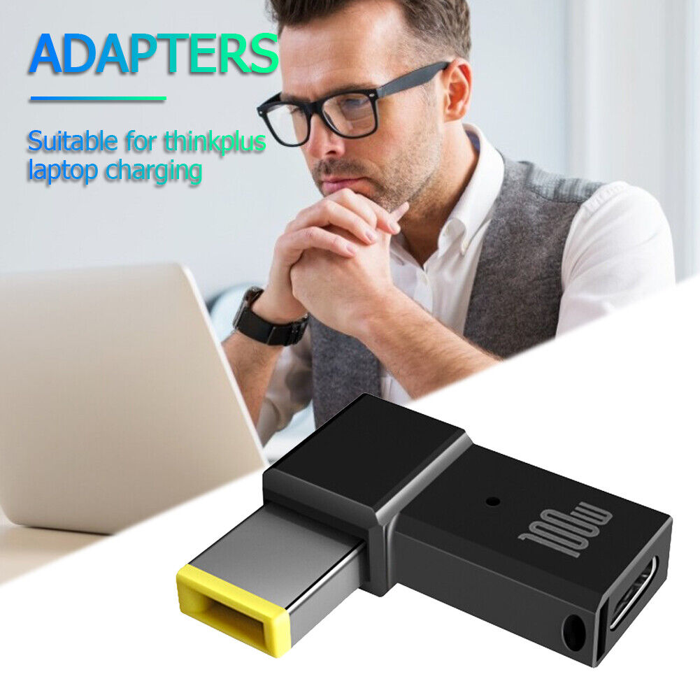 Type C Female to Male PD 100W Fast Charging Adapter for Lenovo Thinkplus PC