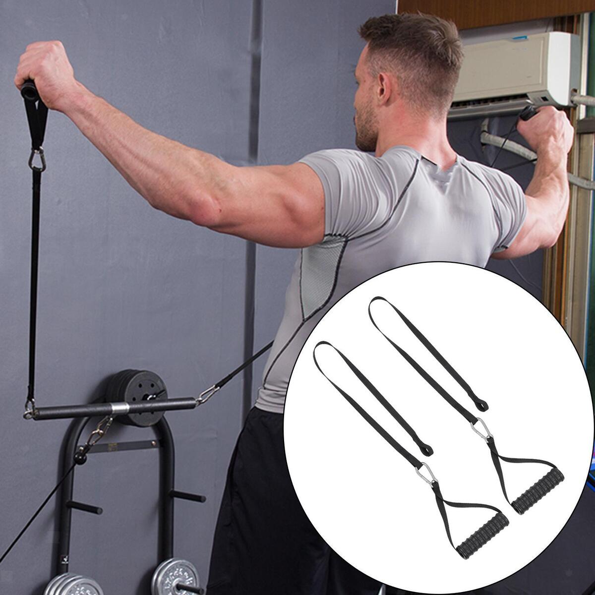 Ergonomic Triceps Rope Pull Down Handle Facepulls for Strength Training