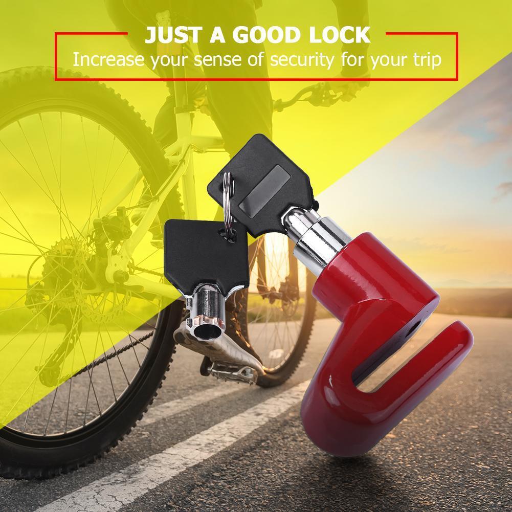 Anti-theft Disk Disc Brake Rotor SafetyLock for Scooter Motorcycle (Red)
