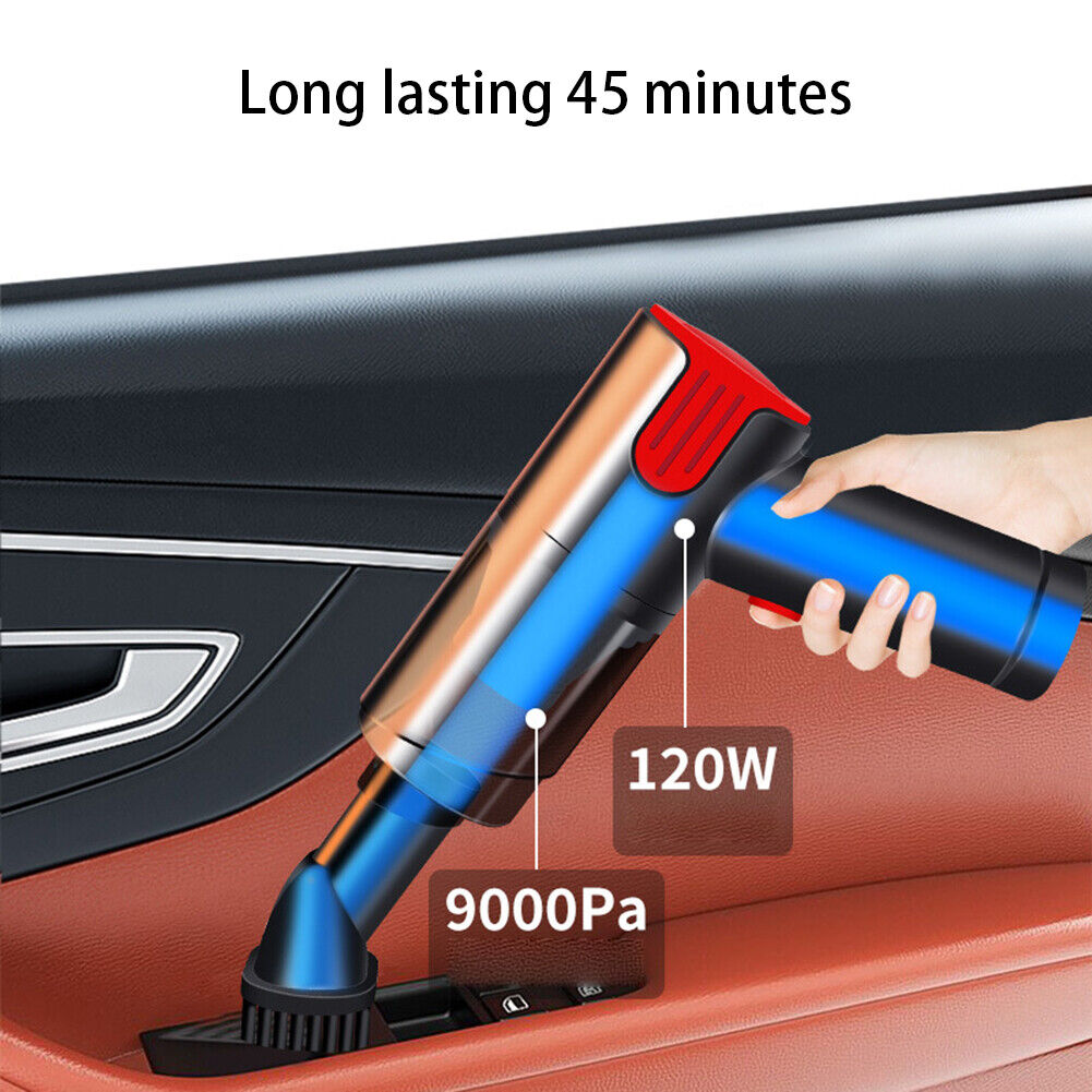 9000pa Portable Wireless Handheld Car Home Vacuum Cleaner Wet/Dry Dual-Use