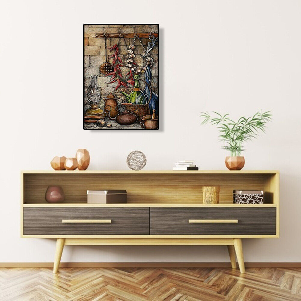 5D DIY Diamond Painting Hanging Dried Food Full Drill Embroidery Home Decor