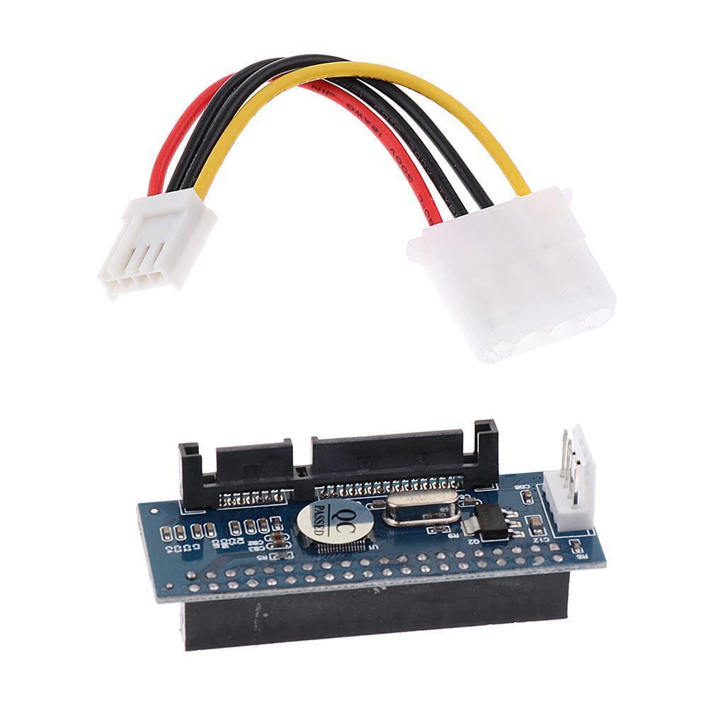PATA/40Pin IDE Female to SATA Serial 7+15Pin Male Adapter Card for 3.5"