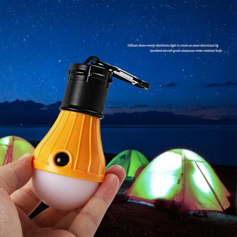 4pcs LED Tent Lamp Clip Hook Hurricane Emergency Light Camping Tent Light Bulb