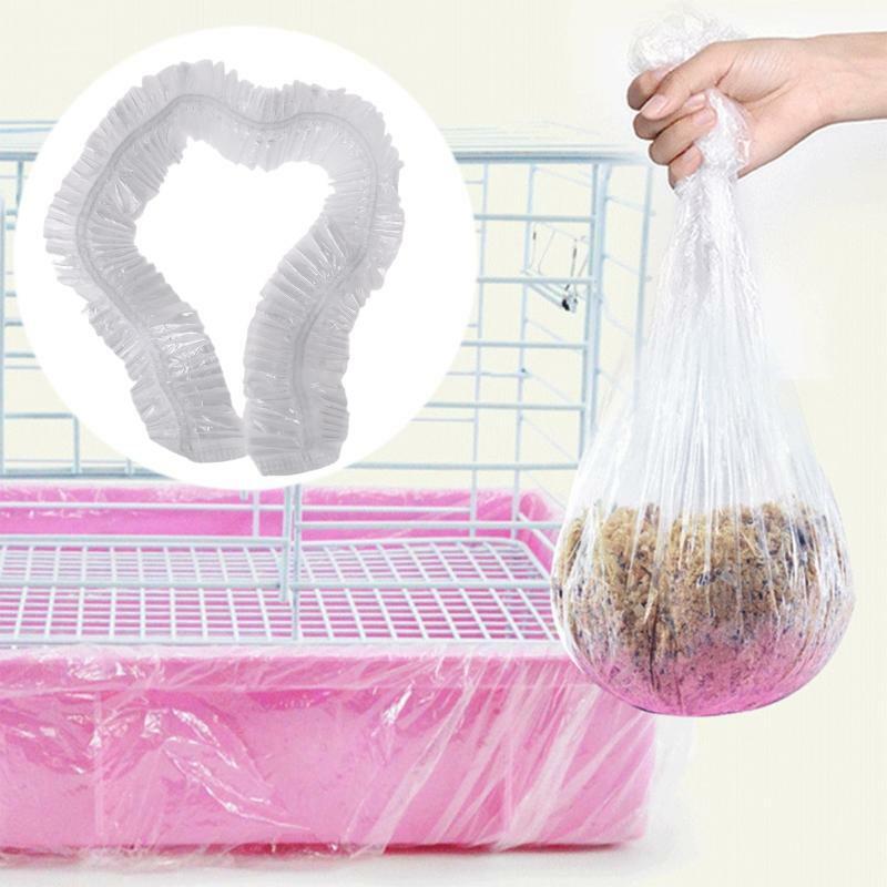 10Pcs/Set Rabbit Cage Liners Disposable Large Plastic Mat Films for Bunny Rats