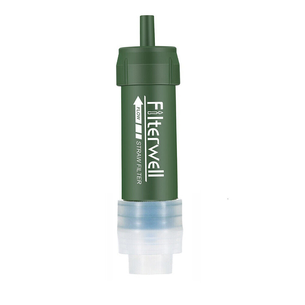 Outdoor Survival Water Purifier Emergency Camping Water Filter Straws Kits
