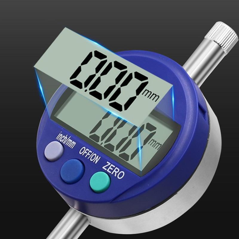 0-12.7mm Electronic Digital Dial Indicator 0.01mm High Accuracy Test Gauge Meter