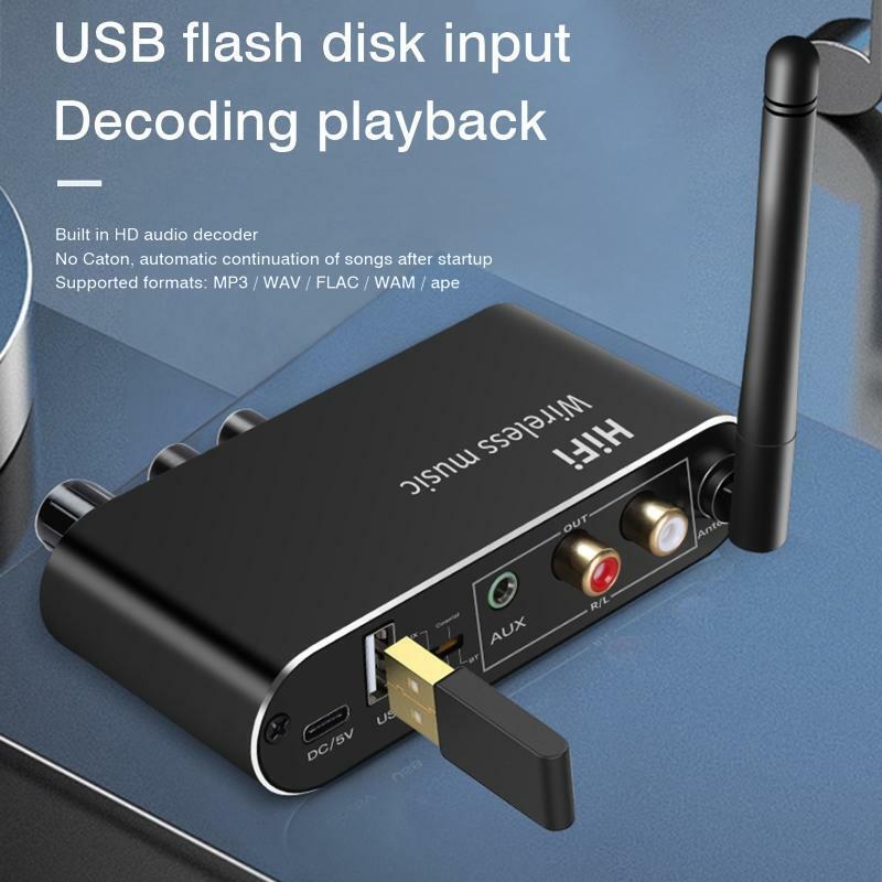 Audio Adapter Universal AUX RCA Ports Stable Performance Audio Receivers