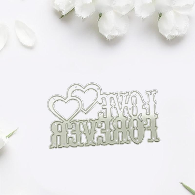 Metal Cutting Dies Carbon Steel Love Heart Stencils for Card Making Album Decor