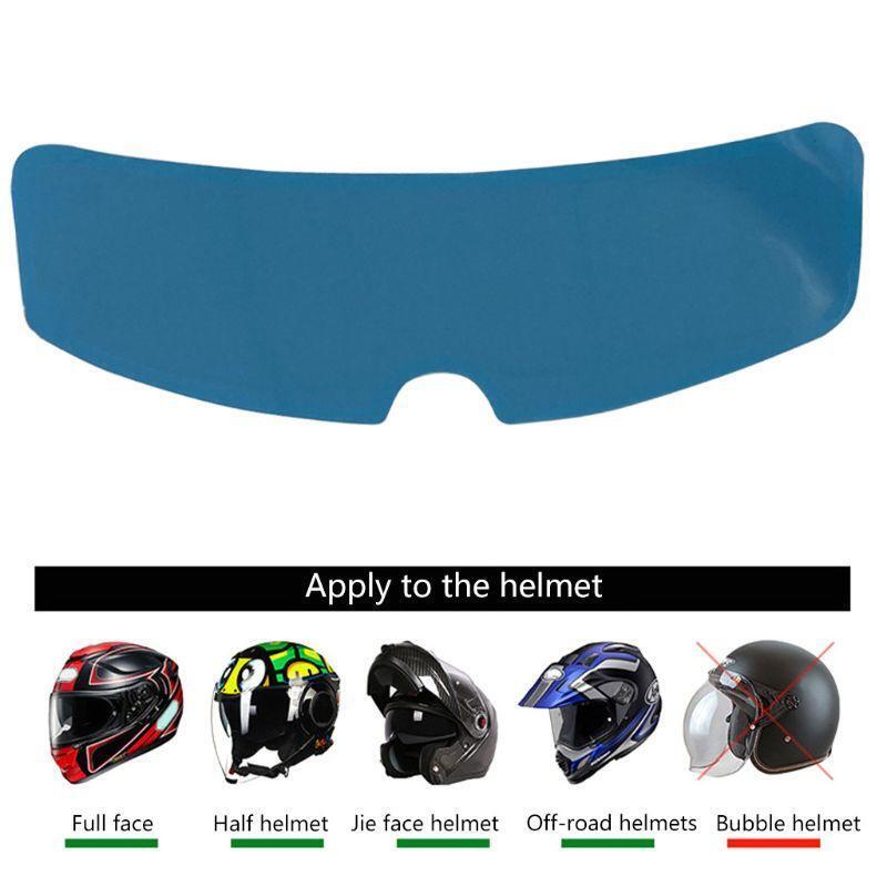 Motorbike Helmet Shield Antifog Len Rainproof Film Nano Coating Patch Screen Kit