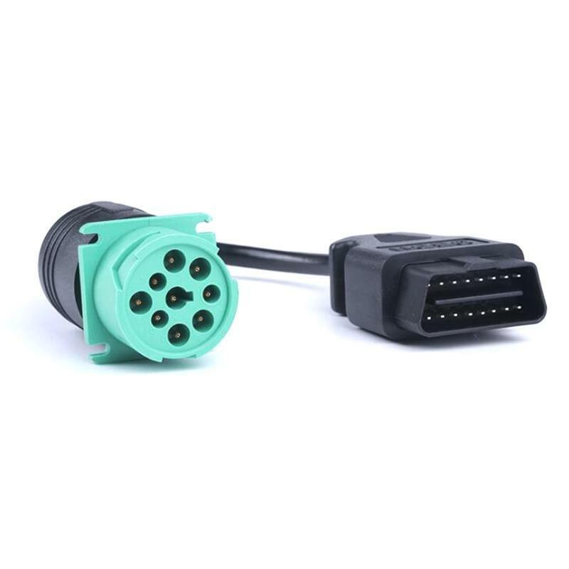 OBD1 to OBD2 Converter Cable J1939 9Pin Male to OBD2 16Pin Male for Automotive