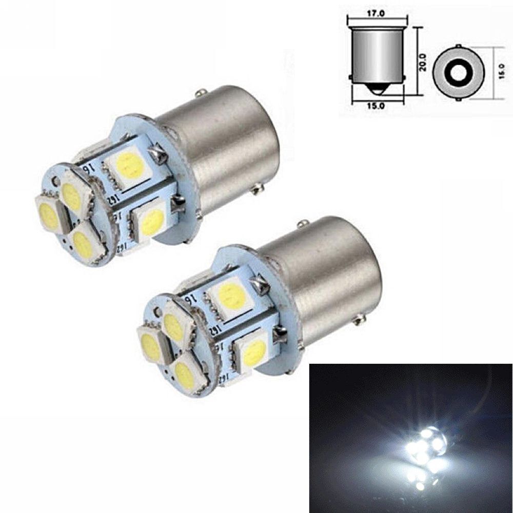 Bright Bulb Lamp Auto Turn Signal BA15S R5W 1156 Car Tail Light 5050 8SMD LED