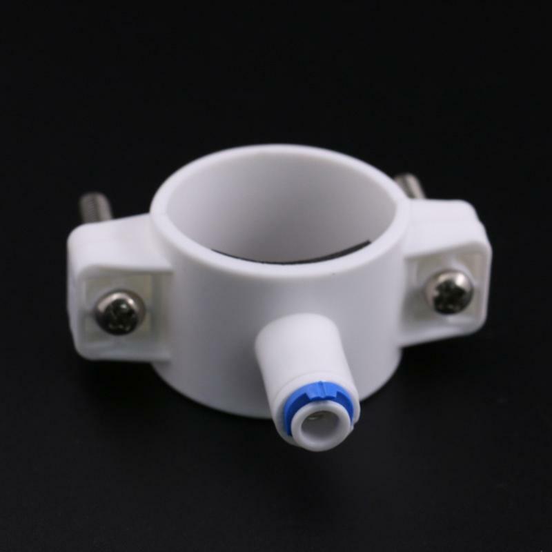 Pipe Fittings RO Water 40mm Drain Waste Water Pipe Clamp Saddle Clips 1/4" Hose