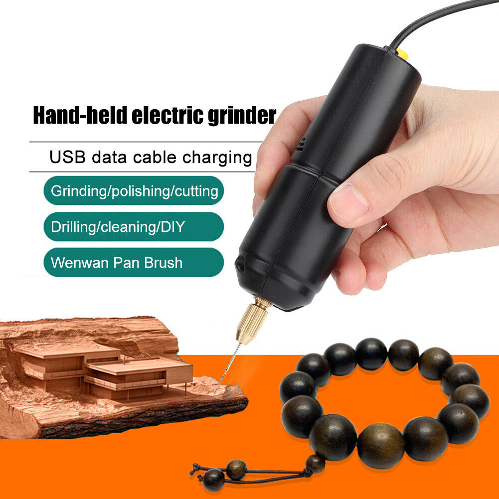 18W Mini Electric Hand Drills DC 5V Handheld Micro USB Drill with 3pcs Bits