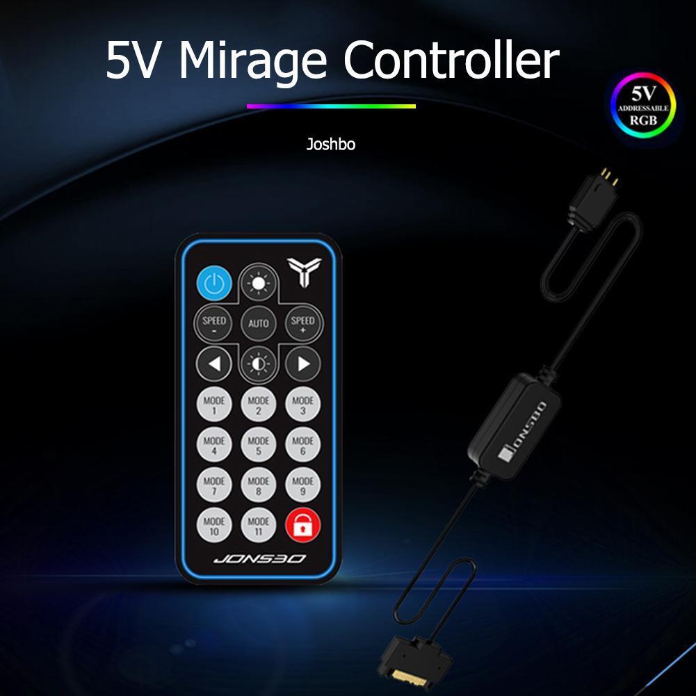 JONSBO 5V 3Pin AURA RGB Fan Controller PC Case Light Stripe Remote Control
