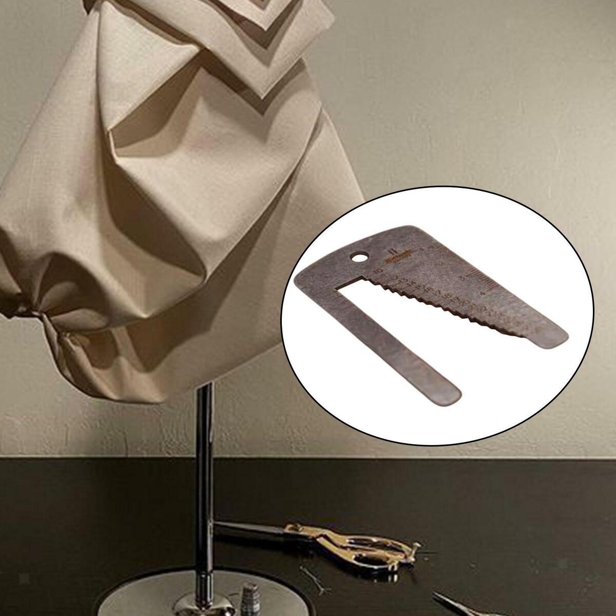 2 Pcs Manual Stainless Steel Stencil Template Watchband Ruler Leather Craft
