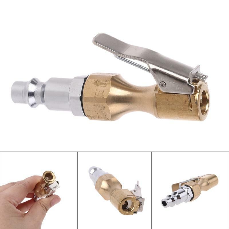 Heavy Duty Brass Air Chuck Set Lock on Tire Inflator Chuck Ball Air Chuck