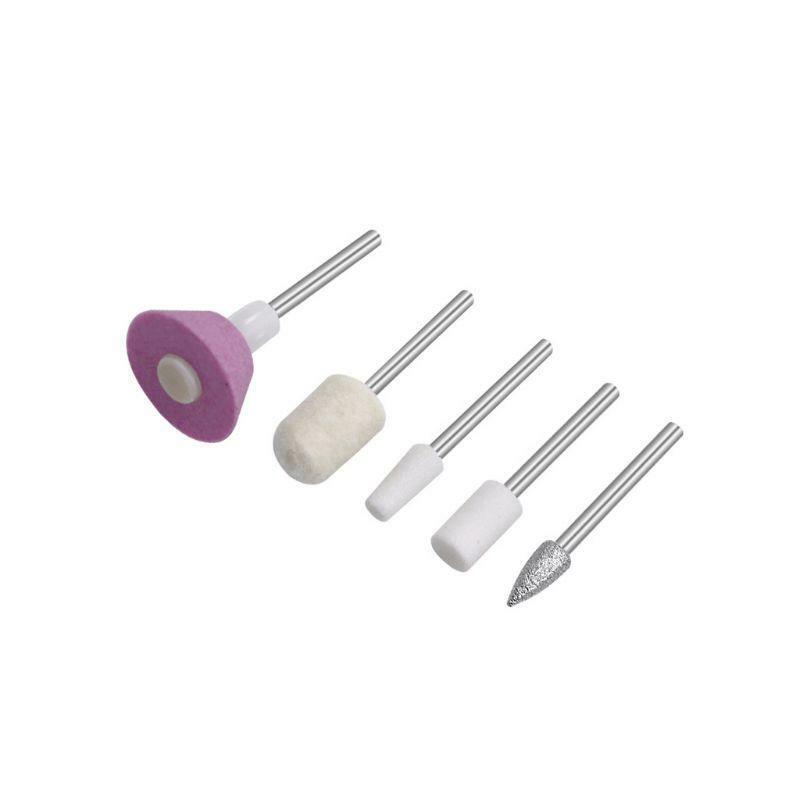 5pcs/set Nail Art Drill Grinding Head File Polishing Sanding Electric Manicure