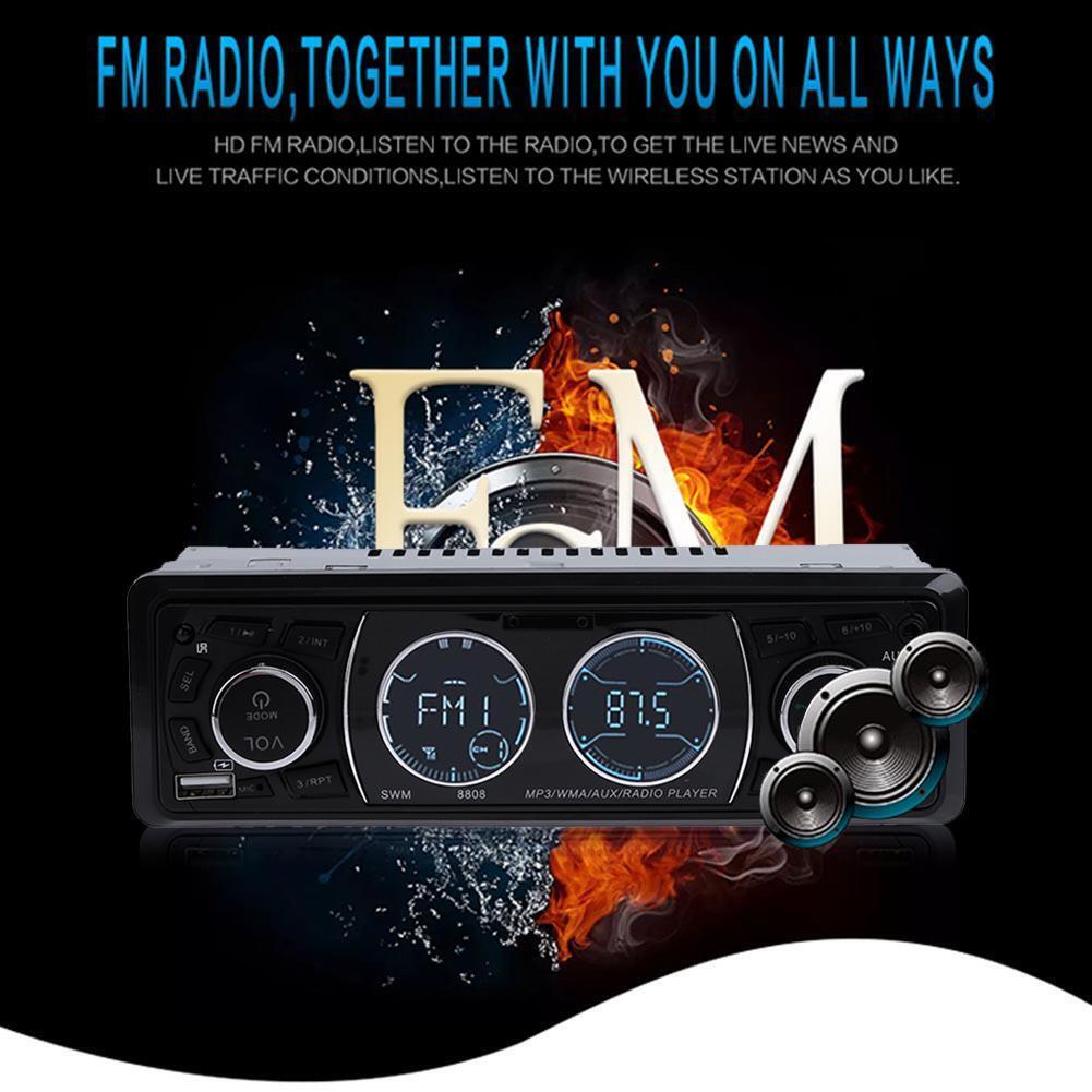 12V Stereo Bluetooth-compatible Car Audio MP3 Player USB FM Radio U Disk Me