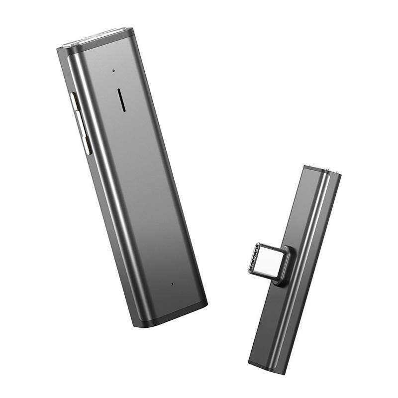 220mAh Rechargeable Battery 2.4G Lavalier Mic Type-C Powered Portable Mini Mics