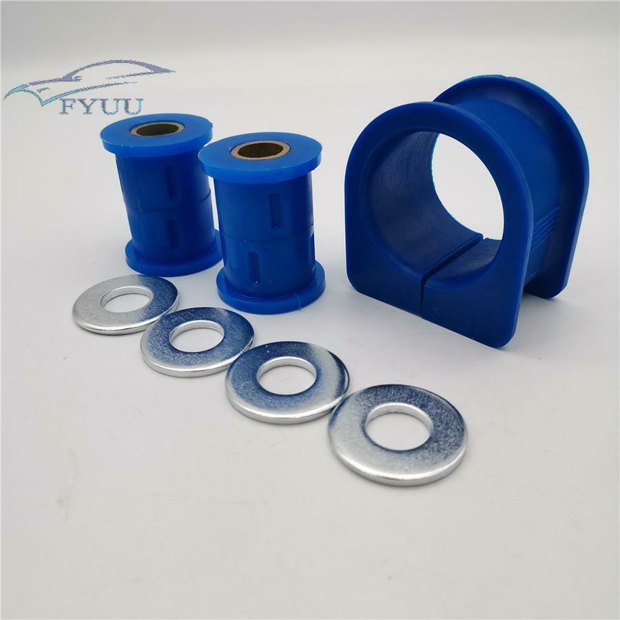 1set Polyurethane Blue Steering Rack Bushing Set Kit For Hummer H3 2006-2010